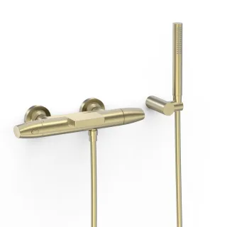 Tres Wannenthermostat Aufputz Over wall Anti Kalk Messing Handbrause , 19017479CA 19017479CA