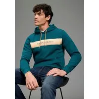 Bruno Banani Kapuzensweatshirt mit Kapuze und Kordelzügen, mit Kängurutasche, schmale Passform