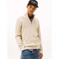 Tommy Jeans Strickpullover TJM SLM ESS LIGHT ¼ ZIP SWTR EXT Mit Rundhalsausschnitt