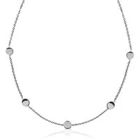 ALEXASCHA Choker Kurze Kette mit Plättchen • Edelstahlkette • Münzkette • verstellbar