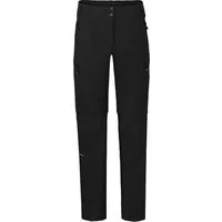 Bergson Outdoorhose VALLI zip-off Damen Radhose, robust elastisch, Langgrößen, schwarz