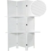DESIGN DELIGHTS Paravent RAUMTEILER "COTTAGE II", Trennwand mit Regalböden, Paravent Regal, w