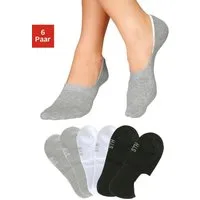 H.I.S Füßlinge Damen Herren No Show Sneaker socken Atmungsaktiv (Packung, 6-Paar, bis Gr. 43-46) mit softem Frottee