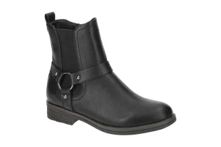 Tamaris 1-25352-41 001 Damen Stiefeletten Schwarz bequeme Biker Boots