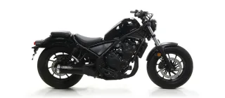 Sport Auspuff Arrow Rebel Dark Alukappe Honda CMX 500 Rebel Bj.2017-2024 Typ:PC56 eintragungsfrei