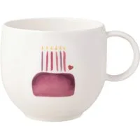 Villeroy & Boch Becher With Love Henkelbecher Happy Birthday 0,29l, Porzellan