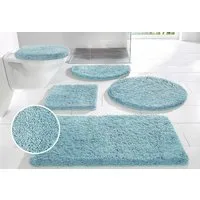 OTTO home Badematte Sanremo Standard, Badvorleger, Badezimmer Teppich, sehr weich, Höhe 30 mm, rutschhemmend beschichtet, schnell trocknend, fußbodenheizungsgeeignet, Polyester, rund, Badteppich, unifarben, rechteckig, rund & als 3-tlg. Set erhältlic