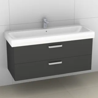 Artiqua 413 Waschtischunterschrank für iCon 124025 Anthrazit Glanz, 413-WU2L-K34-7065-51 413-WU2L-K34-7065-51