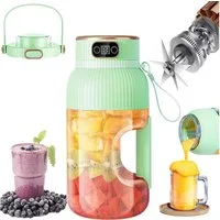 Fine Life Pro Entsafter Tragbare Saftpresse Entsafter, Mini-Mixer, 78 W, 1200 ml großes Fassungsvermögen, Für Küche, Freien, Fitnessstudio