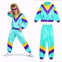TK Gruppe Kostüm Overall Retro – 80er-Jahre Kostüm im klassischen Vintage-Look Fasching