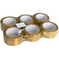 HTI-Line Klebeband Paketklebeband 6er Pack (Set, 6-St., 6 Rollen) Klebeband