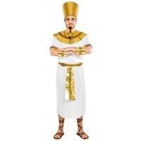 dressforfun Kostüm Herrenkostüm König Pharao, Bequemes Gewand, mit Bordüre an den Ärmeln