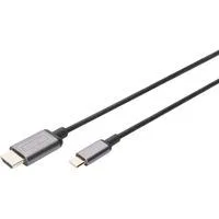 USB-C Adapterkabel USB-C > HDMI A, 4K @ 30HZ schwarz, 1,8 Meter