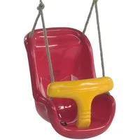 Wickey Babyschaukel Baby- Kinderschaukelsitz 2-teilig - MITWACHSEND - Spielturmzubehör, Sicherheitsgurte mit Klettverschluss, Extrem witterungsbeständig 