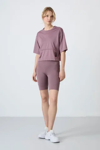 Hochtaillierte Sport-Leggings Shorts