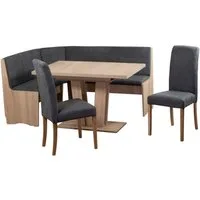 Stolebaenk Eckbankgruppe Duisburg Titanic Sonoma Duisburg VE/VA, (Eckbankset, 1 x Eckbank, 1 x Tisch, 2 x Stuhl)