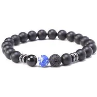 Kim Johanson Armband Chakra, mit Jaspis, Naturstein, elastisch, Yoga Schmuck, Geschenk