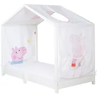 roba® Betthimmel Hausbettbezug - Baldachin für roba Montessori Hausbetten, erhältlich mit Peppa Pig oder Paw Patrol Motiven & in neutralem Grau