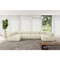 ALTDECOR Wohnlandschaft Garvo-U2, Corner Sofa U-Form Vielseitige Sofa Wohnlandschaft Wohnzimmer, Sofa Praktische Bequeme Funktionsecke Couch L-Form Eckcouch