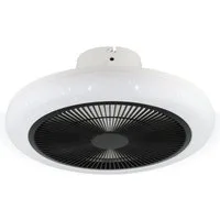 EGLO LED Deckenleuchte KOSTRENA Leuchte und Ventilator - ABS - LED - 3X8,5W - IP20, Dimmfunktion, Ventilatorfunktion, dimmbar über Fernbedienung, mehrere Helligkeitsstufen, LED fest integriert, Neutralweiß, Kaltweiß, Warmweiß, Deckenventilator, Decke