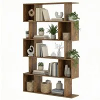 VASAGLE Bücherregal, 1-tlg., 5 stöckiges, Lagerregal, Standregal, Büroregal, 24 x 40 x 159 cm