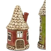 formano Windlicht Cottage, Höhe: 23cm, Farbe: Rot, Motiv: Haus