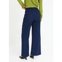 bonprix Stoffhose aus Polyester und Elasthan, hohes Bunddesign, Slim Fit Passform