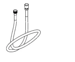 KWC Aquarotter Brauseschlauch, G1/2xG1/2, nylonverstärkt, chromfarben, 1500 mm, 2030051574 2030051574