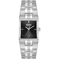 BOSS Quarzuhr STRIVO 1514331, Armbanduhr, Damenuhr, Herrenuhr, Edelstahlarmband, analog, Tag