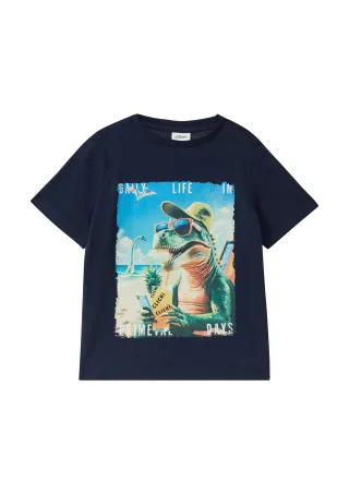 s.Oliver - T-Shirt blau - Gr. - 134