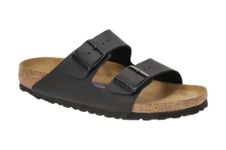 Birkenstock 551253 Arizona BS Pantoletten Schwarz Synthetik Anatomisches Fu?bett
