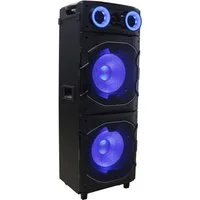 Reflexion PS25BT Jumbo DJ Karaoke PA-Anlage Party-Lautsprecher (Bluetooth, 1200 W, Bluetooth, Radio, Karaoke, Disco-Licht Effekte, Super BASS-Taste)