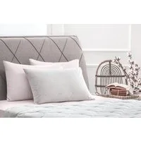 Yatas Bedding Baumwollkissen Cotton, Kissen 40x80 cm, Seitenschläfer, Bauchschläfer, Rückenschläfer, allergiker geeignet (Hausstauballergiker)