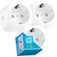 echos WLAN-Steckdose Eco-4073, max. 3680 W, Spar-Set, Steuerung per App,Alexa/ Google kompatibel,WLAN, 2.4 GHz,Max. 16A