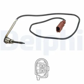 Delphi Abgastemperatursensor VW Crafter 2,5 TDI TS30177