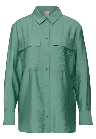 Street One - Relaxed Fit Bluse sunlit green - Gr. - 44
