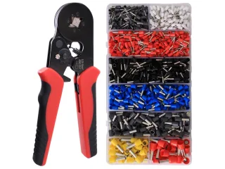 DAYTOOLS Crimpzangen Set mit 1200 Aderendhülsen