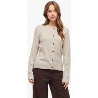Vila Strickjacke VIVIOLI O-NECK RIB KNIT CARDIGAN-NOOS