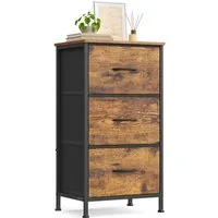 SONGMICS Kommode Schrank mit 3/4/5 Schubladen, Aufbewahrungsschrank, Stahl, MDF, Vliesstoff, für Schlafzimmer