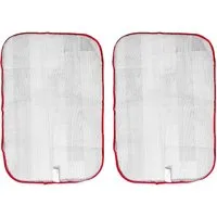 EDCO Bügeltuch 2x BÜGELTUCH 40x60cm Bügelunterlage Bügelauflage Bügelschutztuch 40, Zubehör für Bügelbrett, Bügeltisch, durchsichtig Bügelschutz Schutz Bügelwäsche Unterlage Bügelhilfe