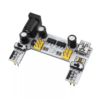 3Pcs MB102 2 Channel 3.3V 5V Breadboard Power Supply Module White Breadboard Dedicated Power Module MB-102 Solderless Br