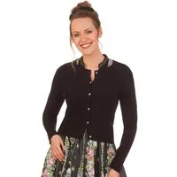 Hammerschmid Trachtenstrickjacke Trachten Strickjacke - REIT - altrosa, schwarz