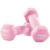 Miweba Sports Kurzhantel Gymnastikhanteln NKH100 - 9 Gewichtsklassen, (Set, Hanteln, Kurzhanteln, Gymnastikhanteln, Hantelset), Aerobic Hantel Set Kurzhantel Fitnesshanteln Gewichte