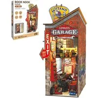 Esun 3D-Puzzle Book Nook KIT, DIY Buchstütze Bausatz mit LED-Licht für Erwachsene, 164 Puzzleteile, Puppenhäuser Miniatur Haus Kit Bastelset Geschenke