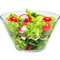 KONZEPT Salatschüssel Salatschüssel aus Glas, Glasschüssel für Salate, (1-tlg), Verfügbare Varianten: 3180 ml und 830 ml.
