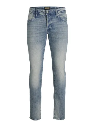 JACK&JONES - JJIGLENN JJLUKE SQ 338 LN Blue Denim - Gr. - 33/34