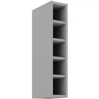 Küchen-Preisbombe Hängeschrank Regal 15 cm Bianca Grey Grau Küchenzeile Küchenblock Einbauküche