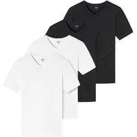 uncover by SCHIESSER T-Shirt Basic (Set) hochwertig, weich, mit V-Ausschnitt im 4er Sparpack
