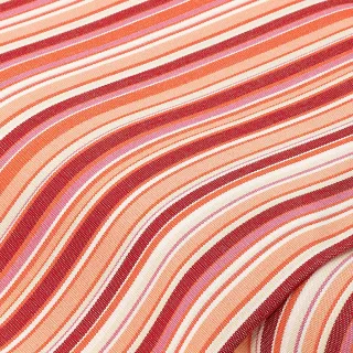 Markisenstoff Streifen "Palma", orange/rot/pink