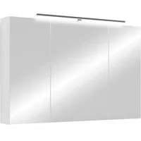 byLIVING Spiegelschrank Serie Spree, in vielen Breiten erhältlich Soft-Close, LED Beleuchtung mit Schalter- und Steckdosenbox